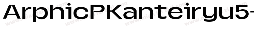 ArphicPKanteiryu5字体转换