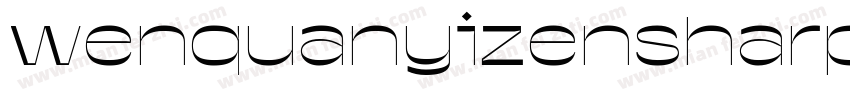 wenquanyizensharp字体转换
