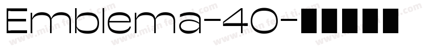 Emblema-40字体转换