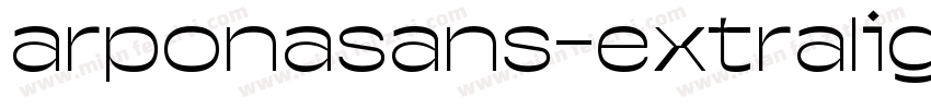 arponasans-extraligh字体转换