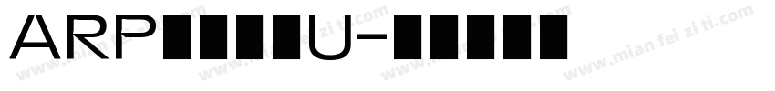 ARP花文字梅U字体转换