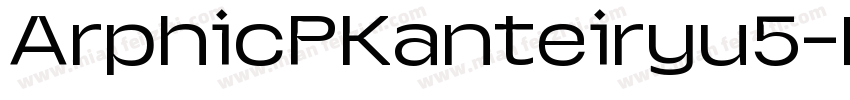 ArphicPKanteiryu5字体转换