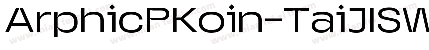 ArphicPKoin-TaiJISW5字体转换