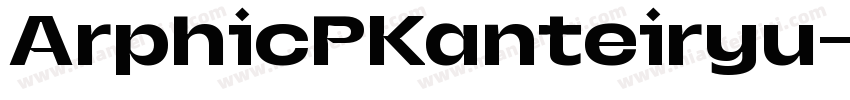 ArphicPKanteiryu字体转换