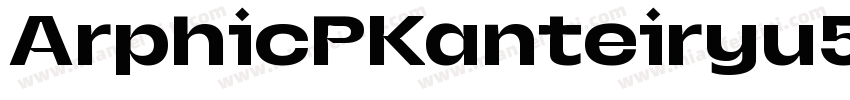 ArphicPKanteiryu5字体转换