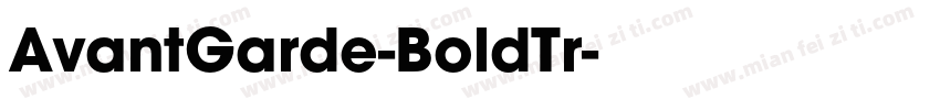 AvantGarde-BoldTr字体转换