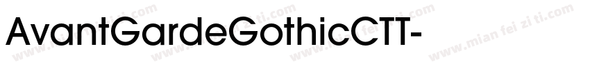 AvantGardeGothicCTT字体转换