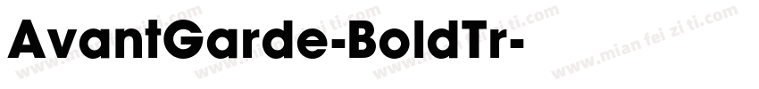 AvantGarde-BoldTr字体转换