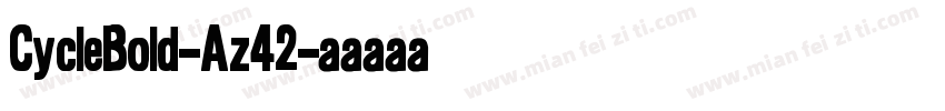 CycleBold-Az42字体转换