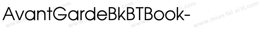 AvantGardeBkBTBook字体转换