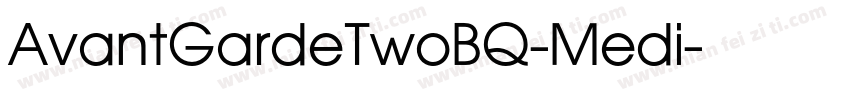 AvantGardeTwoBQ-Medi字体转换