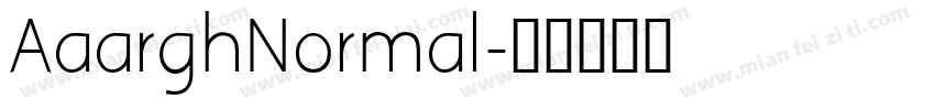 AaarghNormal字体转换