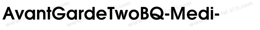 AvantGardeTwoBQ-Medi字体转换