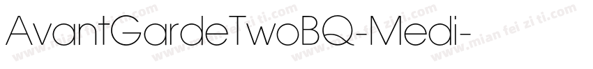 AvantGardeTwoBQ-Medi字体转换