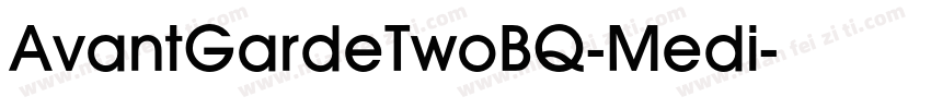 AvantGardeTwoBQ-Medi字体转换