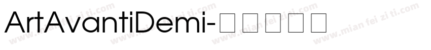 ArtAvantiDemi字体转换