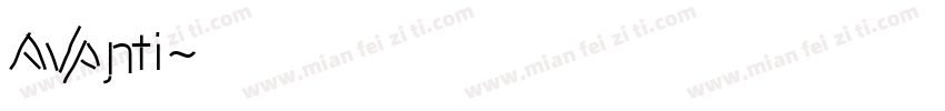 Avanti字体转换