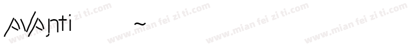 avanti字库字体转换