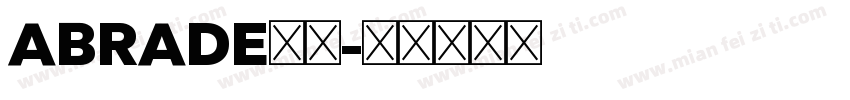ABRADE字体字体转换