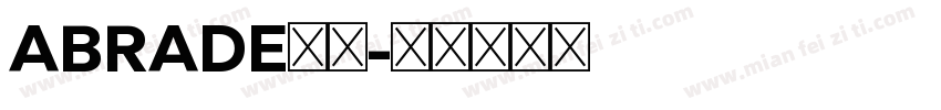 ABRADE字体字体转换