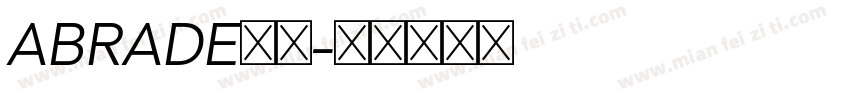 ABRADE字体字体转换
