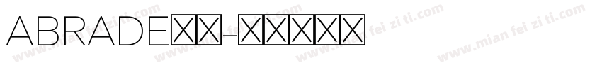 ABRADE字体字体转换