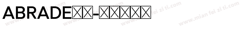 ABRADE字体字体转换