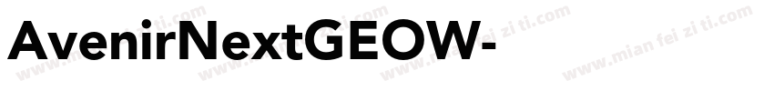 AvenirNextGEOW字体转换