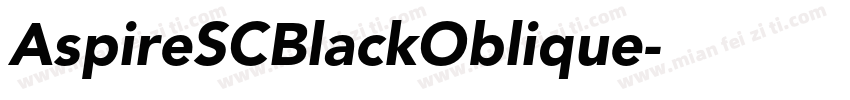 AspireSCBlackOblique字体转换