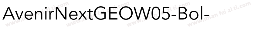 AvenirNextGEOW05-Bol字体转换