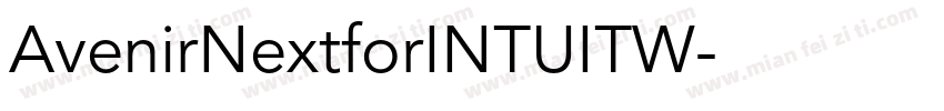 AvenirNextforINTUITW字体转换