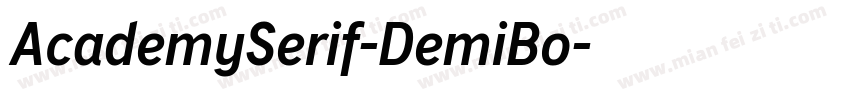 AcademySerif-DemiBo字体转换