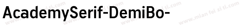 AcademySerif-DemiBo字体转换