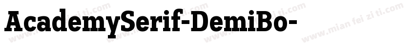 AcademySerif-DemiBo字体转换