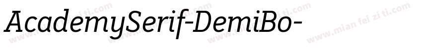 AcademySerif-DemiBo字体转换