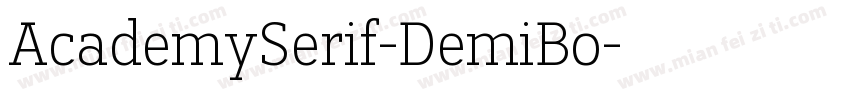 AcademySerif-DemiBo字体转换