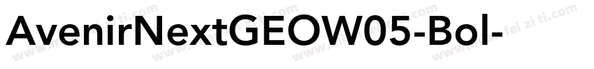 AvenirNextGEOW05-Bol字体转换