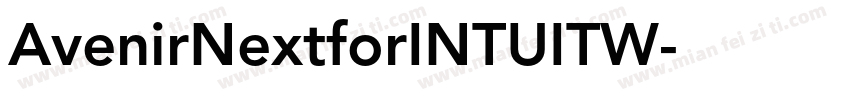 AvenirNextforINTUITW字体转换