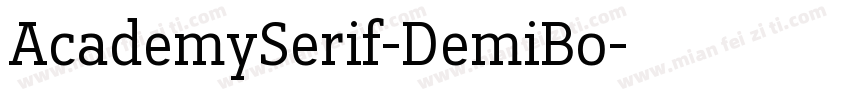 AcademySerif-DemiBo字体转换