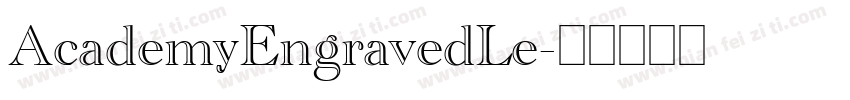 AcademyEngravedLe字体转换
