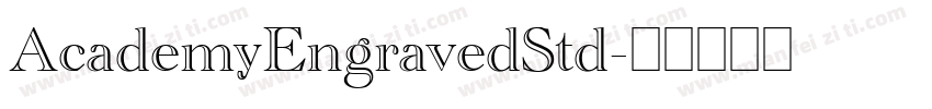 AcademyEngravedStd字体转换