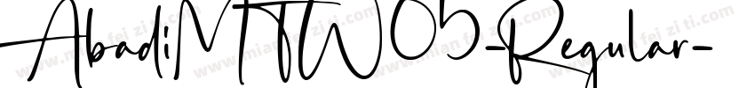 AbadiMTW05-Regular字体转换