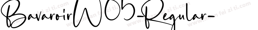 BavaroirW05-Regular字体转换