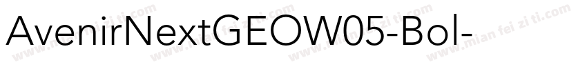 AvenirNextGEOW05-Bol字体转换