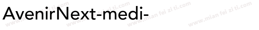 AvenirNext-medi字体转换