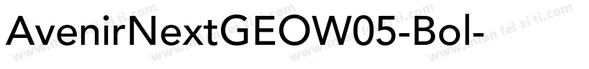 AvenirNextGEOW05-Bol字体转换