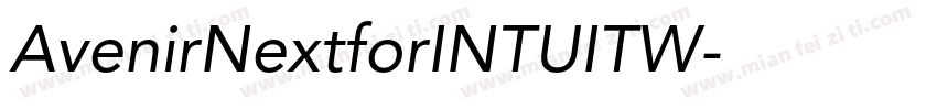 AvenirNextforINTUITW字体转换