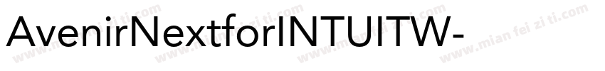 AvenirNextforINTUITW字体转换