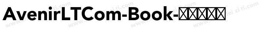 AvenirLTCom-Book字体转换