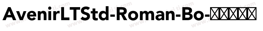 AvenirLTStd-Roman-Bo字体转换